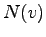 $ N(v)$