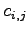 $ c_{i,j}$