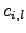 $ c_{i,l}$