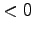 $\displaystyle < 0$