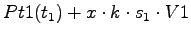 $\displaystyle Pt1(t_1) + x \cdot k \cdot s_1 \cdot V1$