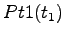 $\displaystyle Pt1(t_1)$