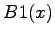 $\displaystyle B1(x)$